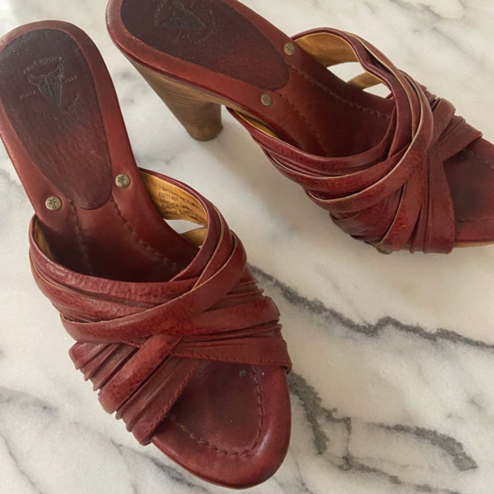 Frye Reese Multi Slide Heels 7.5
